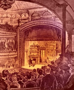 New York Theatre Interior 1882 by Charles Graham